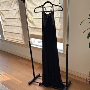 Stylish Black Strappy Dress